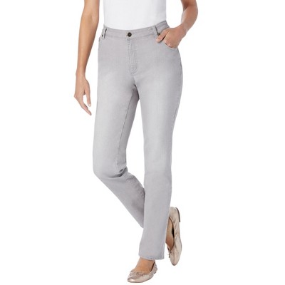 Woman Within Plus Size Tall Straight-Leg Stretch Denim Jean