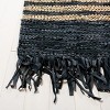 Vintage Leather W/ Fringes VTL702 Hand Woven Indoor Rugs - Safavieh - 4 of 4