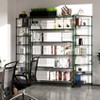 NicBex 82.00" 6-Tier Bookshelf with Adjustable Shelves & Wheels Bookcases for Living Room Home Office - 2 of 4