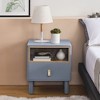 KTMBDW Small Nightstand Wood Bedside Table with Drawer, Modern End Table for Bedroom and Small Spaces, Solid Wood Legs, Easy Assembly - 2 of 4