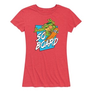 Women's - Teenage Mutant Ninja Turtles - So Board Short Sleeve Graphic T-Shirt - 1 of 4