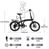 Gulches 20" Folding Bike Steel Frame 7 Speed City Bike - 4 of 4