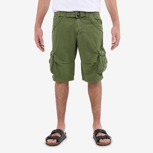 X RAY Men's Belted 12.5" Inseam Knee Length Cargo Shorts (plus size shorts in available) - 1 of 4