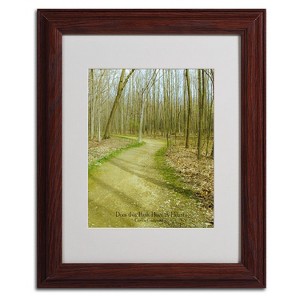 Trademark Fine Art -Kathie McCurdy 'Does This Path Have a Heart' Matted Framed - 1 of 3