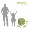 Majestic Home Goods,Cube Pouf Plantation - 2 of 4