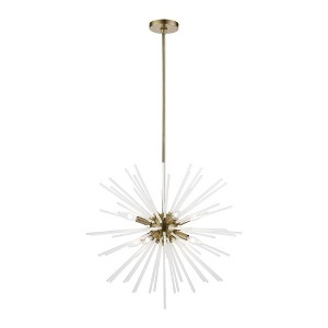 Livex Lighting Uptown 8 - Light Pendant in  Antique Brass - 1 of 1