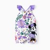 PATPAT Mommy and Me Outfits Disney Mickey and Friends - Floral Knot Front Purple Cami Dress Sleeveless Summer Vacation Look - 2 of 4