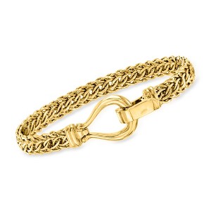 Ross-Simons 18kt Gold Over Sterling Cestina-Link Bracelet - 1 of 4