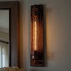 DORESshop 1-Light Red Finish Indoor Wall Sconce, American Salon & Bar Style, E26 Base, Non-Integrated Bulb, Industrial Vintage Look - 3 of 4