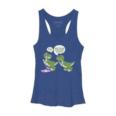 Women's Design By Humans Dude, Did You Eat Last Unicorn By ZeusSE Racerback Tank Top