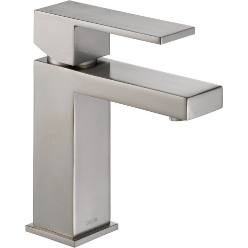Delta Faucet 567lf Pp Angular Modern Single Hole Bathroom Faucet
