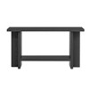 NicBex Vintage-Inspired Ash Veneer Consolen Table with T-Leg Design,2-Tier Narrow Entryway Table for Living Room,Hallway - 2 of 4