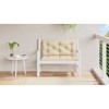 vidaXL Garden Bench Cushion Beige 39.4"x(19.7"+19.7")x2.8" Oxford Fabric - 3 of 4