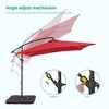 Sonkuki 8.2 x 8.2 Ft. Patio Offset Umbrella With Base for Garden, Backyard and Poolside - 4 of 4