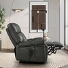 Fabric Power Lift Recliner Chair with 2 Motors, Massage, Heat and USB Ports - 3 of 4