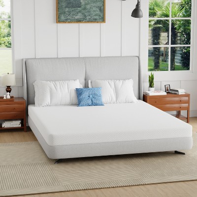 FDW 6 Inch Bamboo Charcoal Gel Memory Foam Mattress,Green Tea Memory Foam Mattress with More Convenient Box Packaging,CertiPUR-US Certified