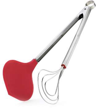 Winco ST-105SF, 10.5-Inch Salad Tong, Spoon Fork Scissor Style
