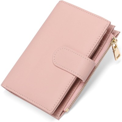 BEAFUP Small Leather Wallet for Women - with RFID Blocking  and Zipper Closure, 14 Card Slots & Coin Pocket for Everyday Carry, Travel