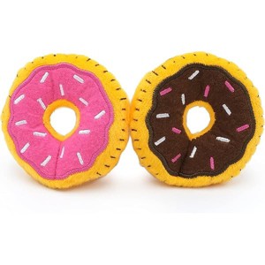 ZippyClaws Catnip Cat Toys - Mini Donutz 2 Pack, Interactive Indoor Kitty Toys, Chasing, and Scratching, Unique Novelty Plush Toys for Kittens & Cats - 1 of 1