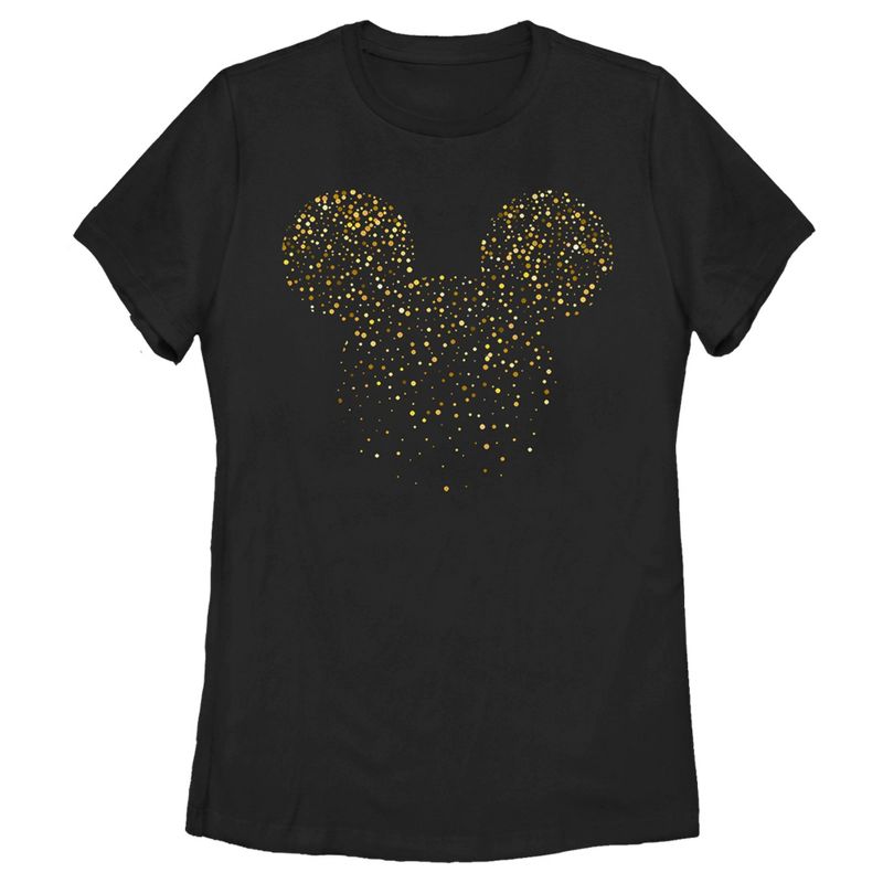 Women's Mickey & Friends Confetti Mickey Mouse Logo T-Shirt, 1 of 5