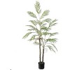 Artificial palm tree with natural trunk and realistic leaves, perfect for decorating living rooms, bedrooms, and office corners. - 2 of 4