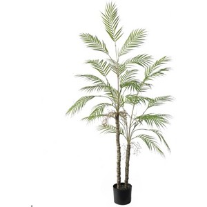 Ficus Tree Artificial, Artificial Plants Indoor in Sturdy White Pot,Indoor Faux Tree for Home Office Decor - 1 of 4