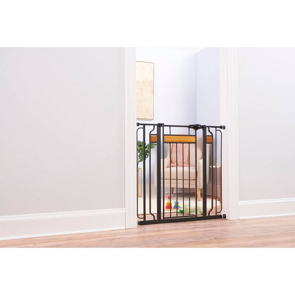 Regalo Home Accents Extra Tall Walk Thru Gate, Hardwood and Steel