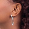 Black Bow Jewelry 3mm Infinity Hoop Earrings in 14k White Gold, 45mm (1 3/4 Inch) - 3 of 4