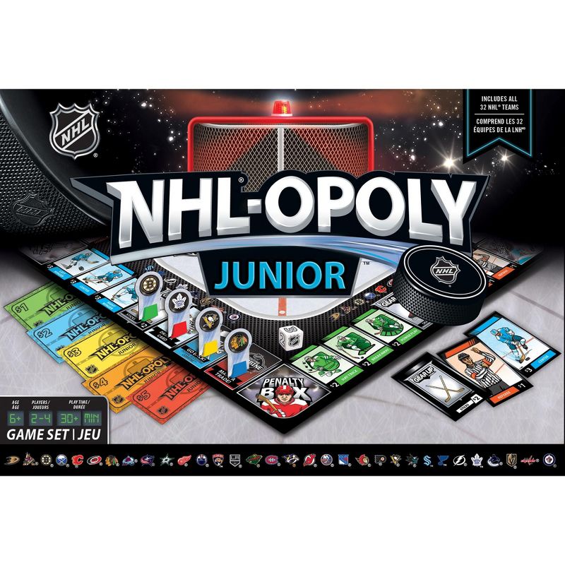 MasterPieces Opoly Kids & Family Board Games - NHL League Opoly Junior, 1 of 6