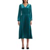 Lands' End Women's Velvet and Satin Duet Midi Dress - 3 of 4