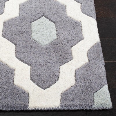 Handmade Multicolor Wool Tufted Area Rug, 4' x 6'