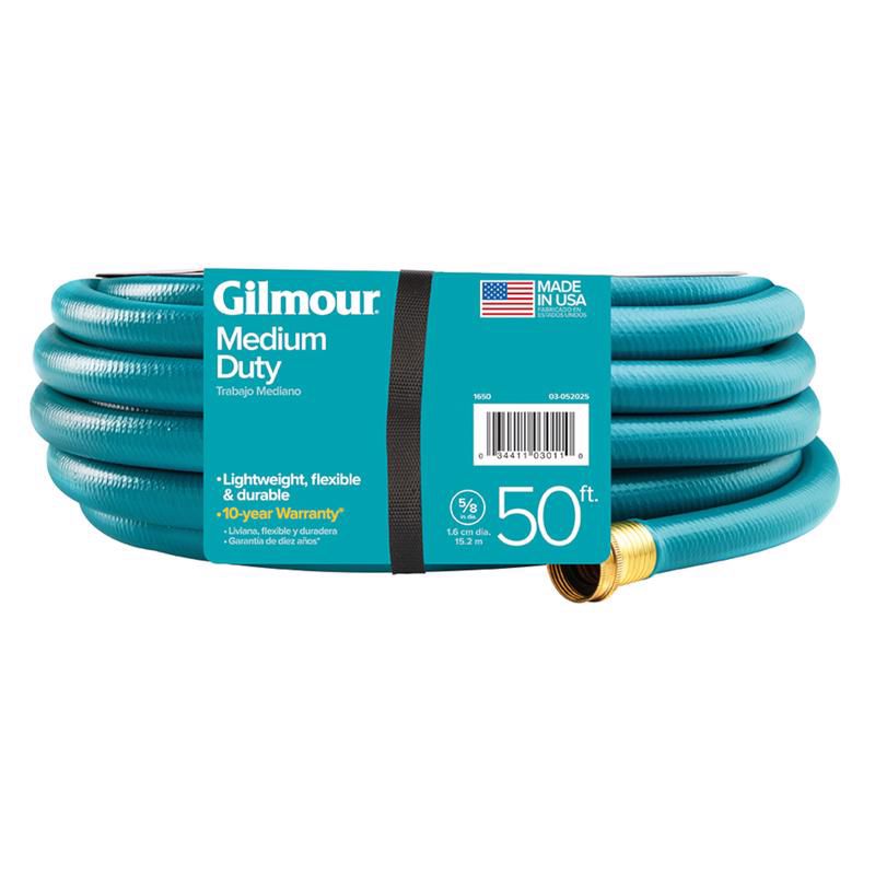 Gilmour 5/8 in. D X 50 ft. L Medium Duty Garden Hose Blue, 2 of 6