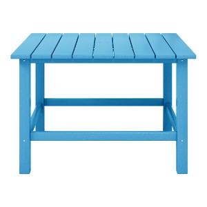 WestinTrends Malibu Kids Outdoor Patio Furniture HDPE 30" Wide Square Dining Table - 1 of 4