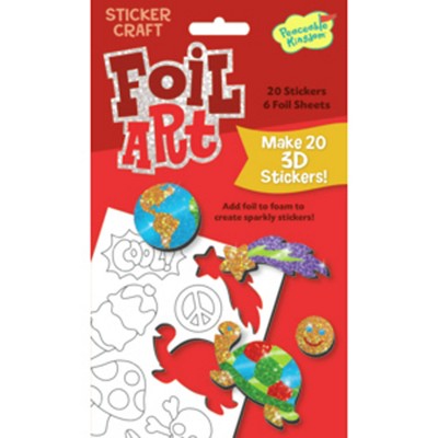 MindWare Fun Stuff Foil Art Sticker Pack - Stickers -8 Pieces