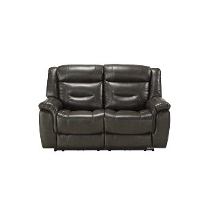 65" Imogen Active Sitting Chair Gray Leather-Aire - Acme Furniture - 1 of 4