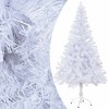 Aghana Digitals 47.2" Snowy White Pre-lit Christmas Tree with 230 Branches, LED Lights, Peak & Ball - 2 of 4