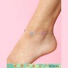 Disney Stitch Anklet Sterling Silver Ankle Bracelet for Women Official License, 9" Womens Anklet - 2 of 4