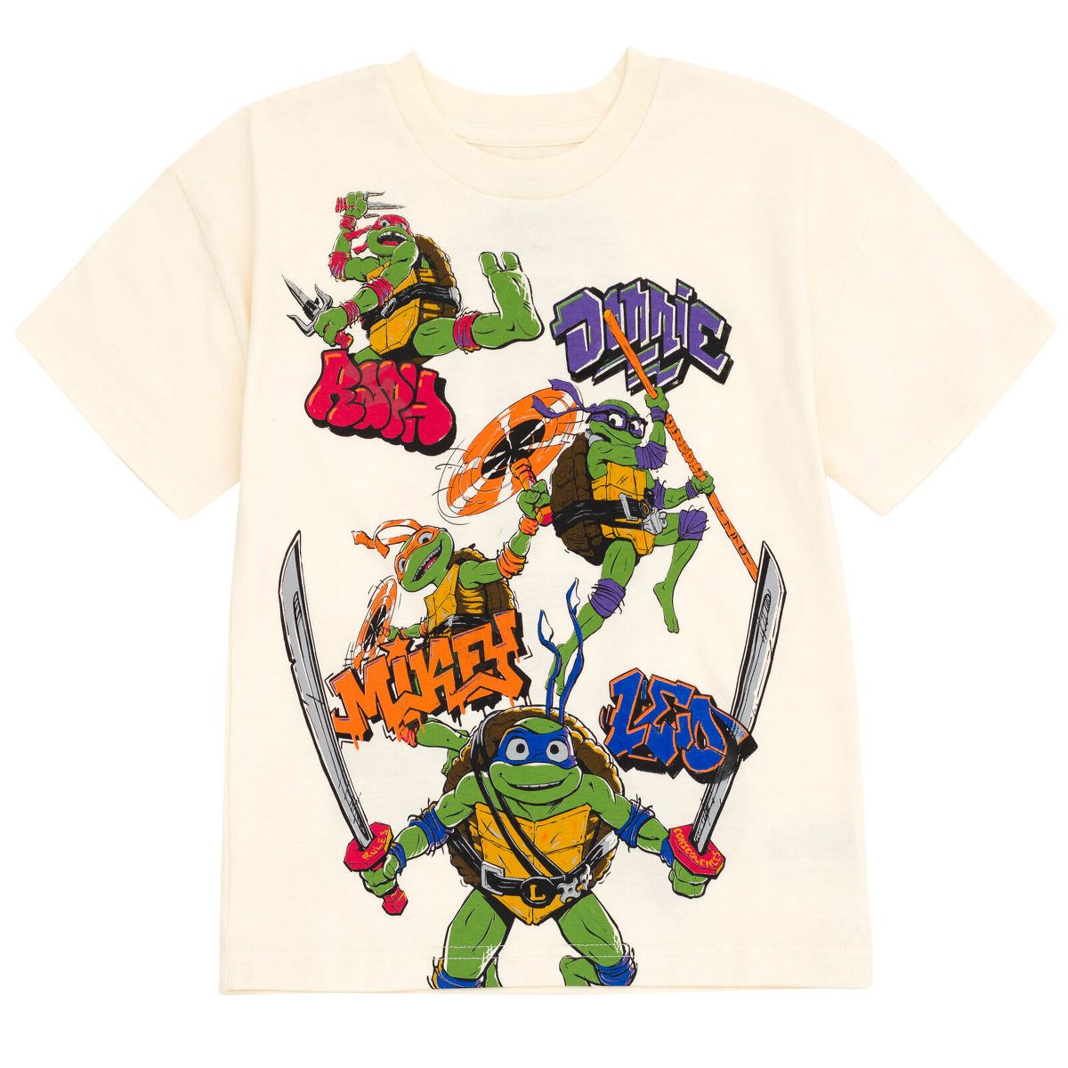 Teenage Mutant Ninja Turtles Donatello Raphael Leonardo T-Shirt and French Terry Shorts Outfit Set Little Kid to Big Kid - thumbnail 3