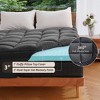 kayamas 3" Double-layer Mattress Topper include 2"  Gel Memory Foam and 1" Pillow Top Mattress Pad Cover with Elastic deep pocket - 2 of 4