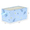 Unique Bargains Fabric Collapsible Printed Storage Bins with Handles - 4 of 4