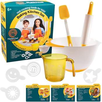 MasterChef Junior Baking Kitchen Set - 7 Pc. Kit Includes Real Cooking Tools for Kids and Recipes