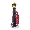 Transpac Resin 12.5 in. Multicolor Christmas Santa with Lamp Post Figurine - 4 of 4