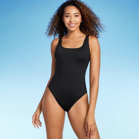 Women s Shaping Square Neck One Piece Swimsuit Shade Shore