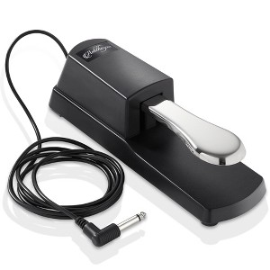 Ashthorpe Sustain Foot Pedal for Electronic Keyboard Pianos with Cable, Universal Design - 1 of 4