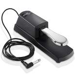 Ashthorpe Sustain Foot Pedal for Electronic Keyboard Pianos with Cable, Universal Design