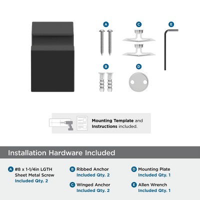 Matte Black Single Prong Modern Robe Hook