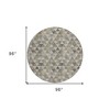 Taupe Beige And Tan Geometric Washable Indoor Outdoor Area Rug - 3 of 4