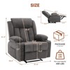 Manual Recliner Chair with Massage and Heat, Oversized Traditional Recliner with 8-Point Vibration & Lumbar Heating for Living Room - 2 of 4