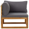 vidaXL Sectional Corner Sofa 2 pcs, Corner Chair with Cushions, Modular Seat, Single Sofa Chair for Indoor and Outdoor - 3 of 4