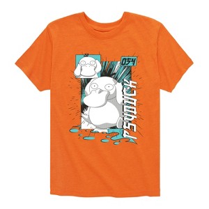 Boys' - Pokémon - Psyduck Water Type 054 Anime Short Sleeve Graphic T-Shirt - 1 of 4